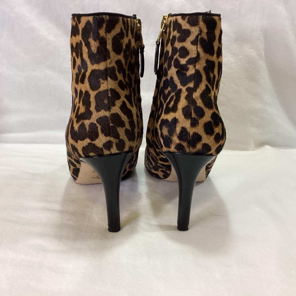 Sam Edelman Leopard Print Ankle Booties SZ 8M $120 - Picture 6 of 12